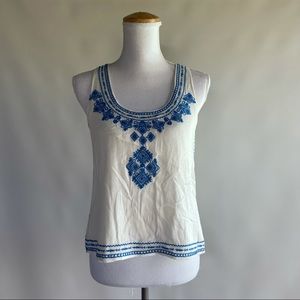 THML From Anthropologie Embroidered Tank - sz S